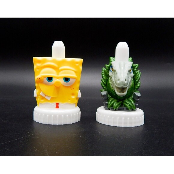 Good To Grow Juice Toppers Spongebob Squarepants Jurassic Park Dinosaur - Picture 2 of 11